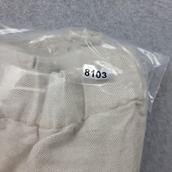 J Jill Pants‎ Womens Medium Petite Linen Blend Cropped Embroidered Hem WTP24882 - Picture 15 of 16